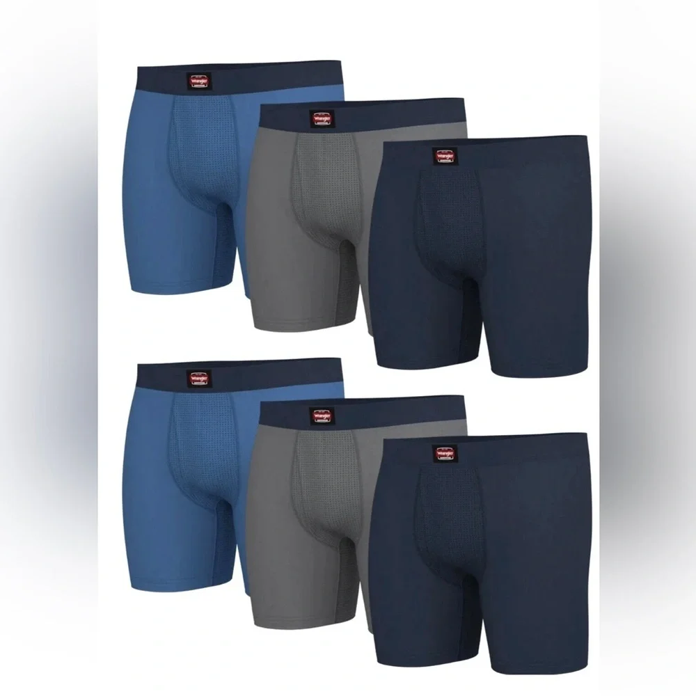 Wrangler Workwear 6-pack Boxer Briefs Men's Performance Underwear